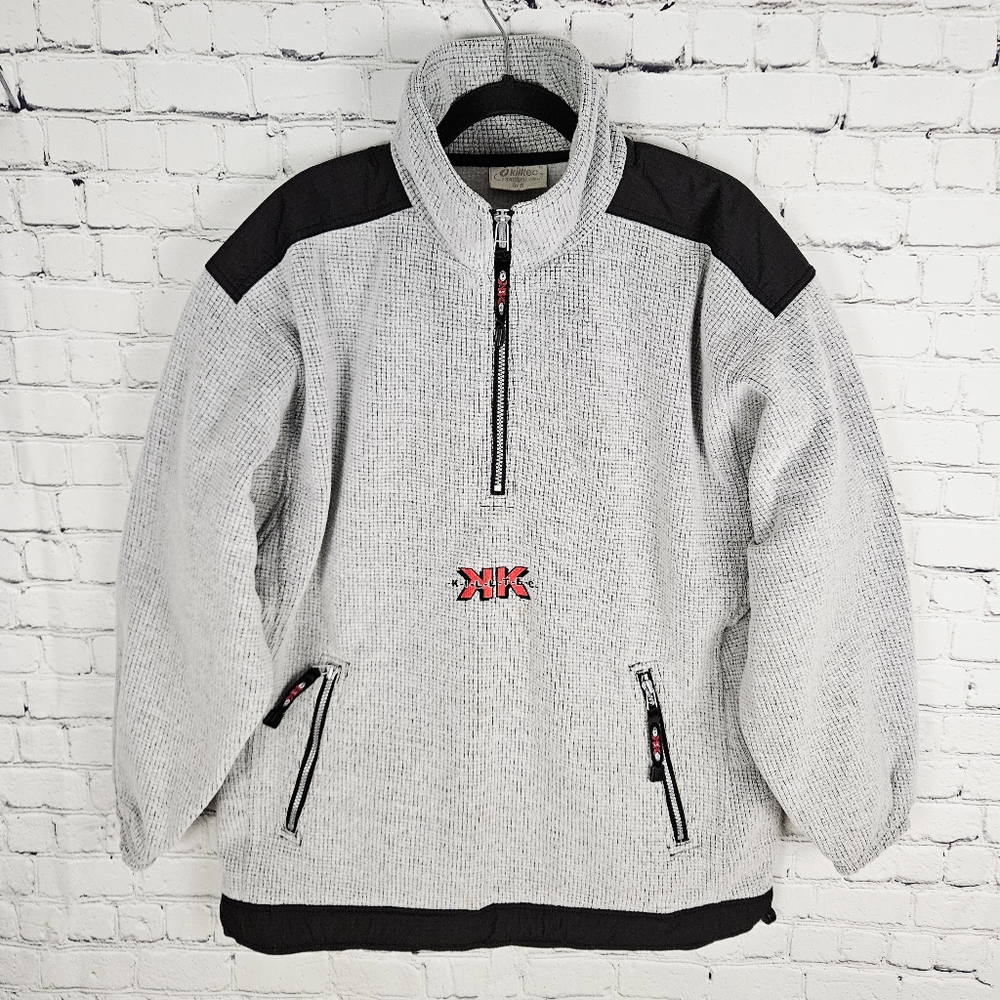 KILLTEC | vintage pullover fleece ⅓ zip sweater